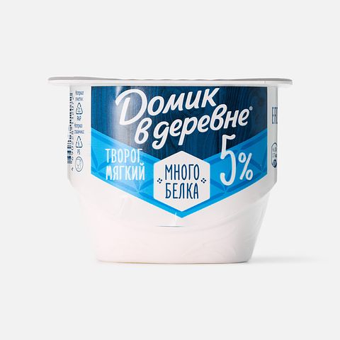 Изображение товара Мягкий творог Домик в деревне, 5%, 150 г