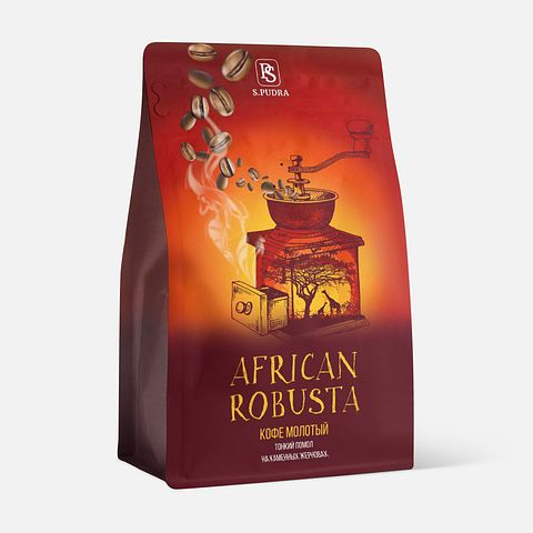 Изображение товара Молотый кофе для турки S.Pudra, Робуста Уганда, 250 г