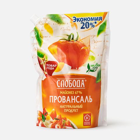 Изображение товара Майонез Слобода провансаль, 67%, 800 мл