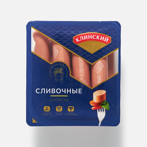 Изображение товара Сосиски Клинский, Сливочные, 470 г