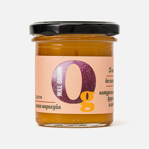 Изображение товара Джем Ноль грамм, без сахара, низкокалорийный, манго и маракуйя, 150 г