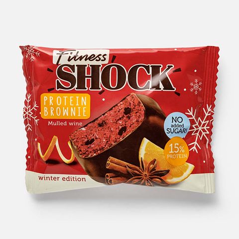 Изображение товара Протеиновый брауни FitnesShock, глинтвейн, 50 г