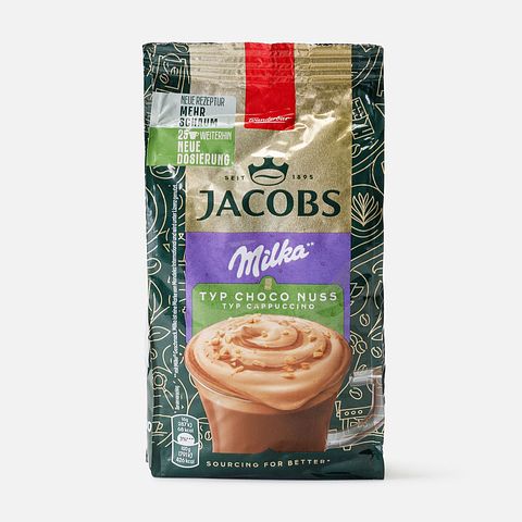 Изображение товара Из Нидерландов: Растворимый кофейный напиток Jacobs, Cappuccino Choco Nuss, 400 г