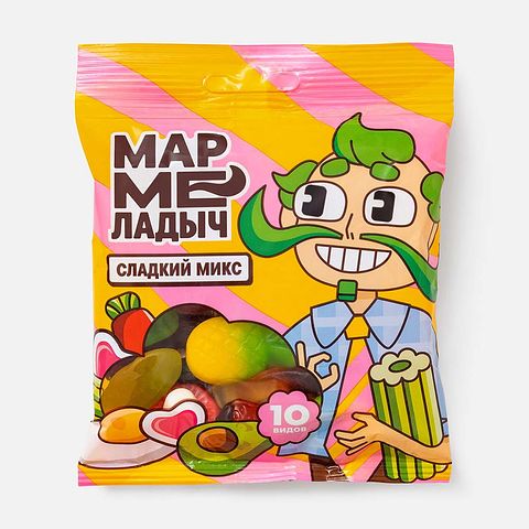 Изображение товара Жевательный мармелад Мармеладыч, Сладкий микс, 70 г