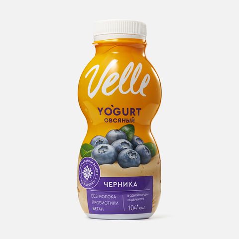 Изображение товара Овсяный напиток Velle Yogurt, черника, 230 г