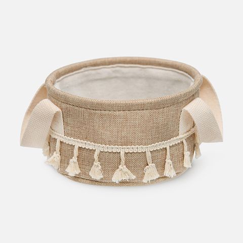 Изображение товара Корзина для хранения Handy Home Кантри, с ручками, бежевая, 20x20x10 см