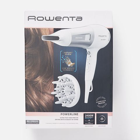 Изображение товара Фен Rowenta CV5930F0 2100 Вт белый, серебристый, 1 шт.