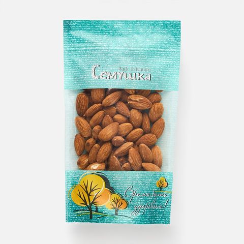Изображение товара Жареный миндаль Семушка, с морской солью, 120 г