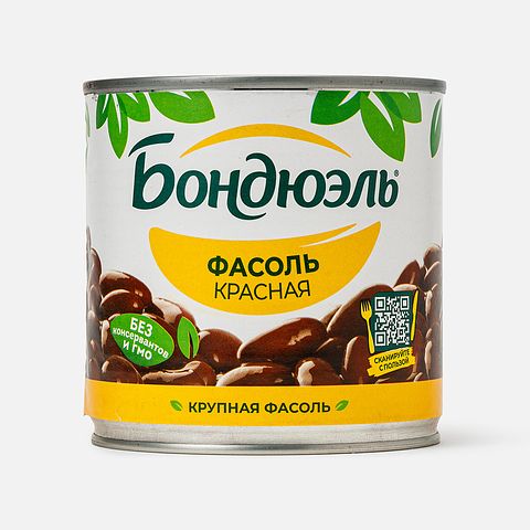 Изображение товара Фасоль Бондюэль, красная, 400 г