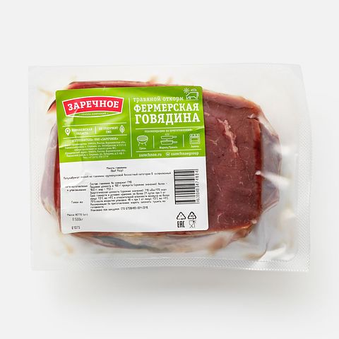 Изображение товара Мякоть говядины Заречное, охлаждённая, 500 г