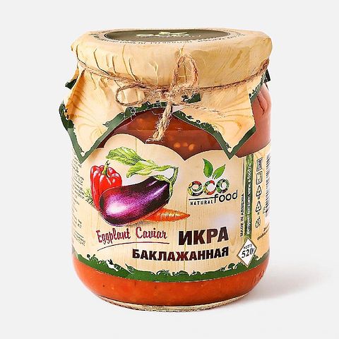 Изображение товара Баклажанная икра Ecofood, 520 г