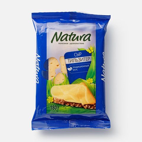 Изображение товара Тильзитер Natura, полутвёрдый, 45%, 180 г