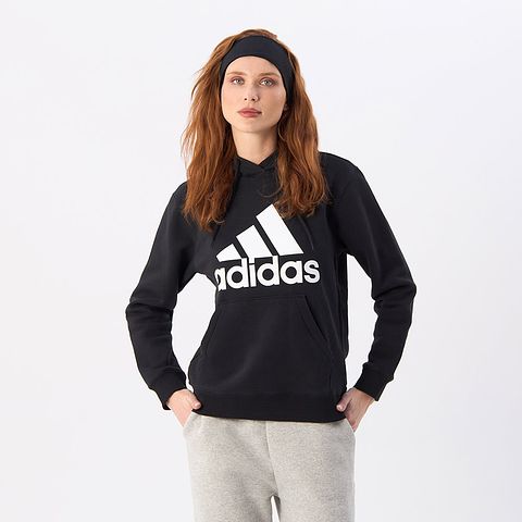 Изображение товара Женское худи Adidas Essentials Big Logo Regular Fleece Hoodie, чёрное, M