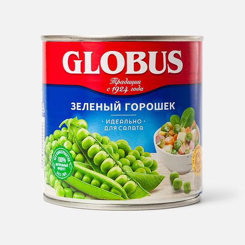 Изображение товара Зелёный горошек Globus, 400 г