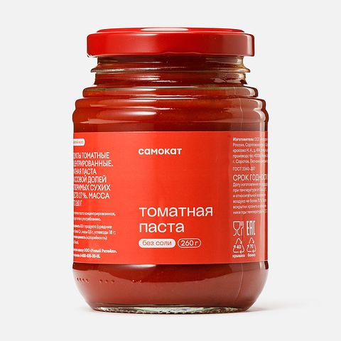 Изображение товара Томатная паста Самокат, 260 г