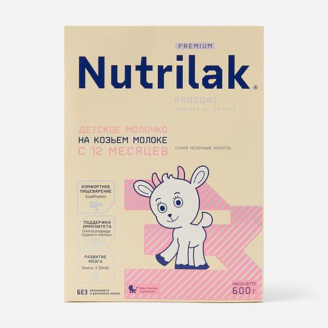 Изображение товара Смесь сухая Nutrilak Premium 3 Детское молочко на козьем молоке, с 12 месяцев, 600 г
