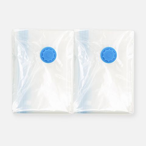 Изображение товара Прозрачные вакуумные пакеты, 80x100 см, для одежды с клапаном, 2 шт.