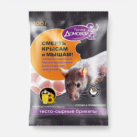 Изображение товара Брикет от грызунов Домовой Прошка 23170, 200 г