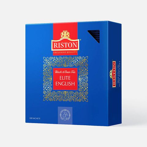 Изображение товара Чай Riston English Elite Tea, зелёный и чёрный, в пакетиках, 100x2 г