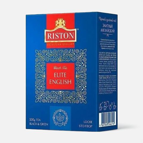 Изображение товара Чай чёрный и зелёный Riston English Elite листовой 100 г