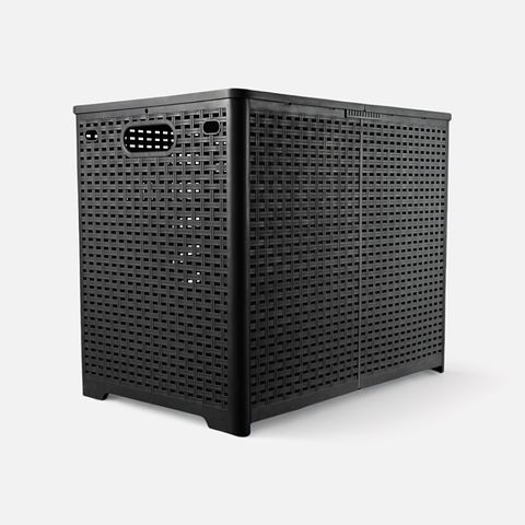 Изображение товара Корзина для хранения белья и вещей Verde Foldi Dual, складная, графитовая, 1 шт.