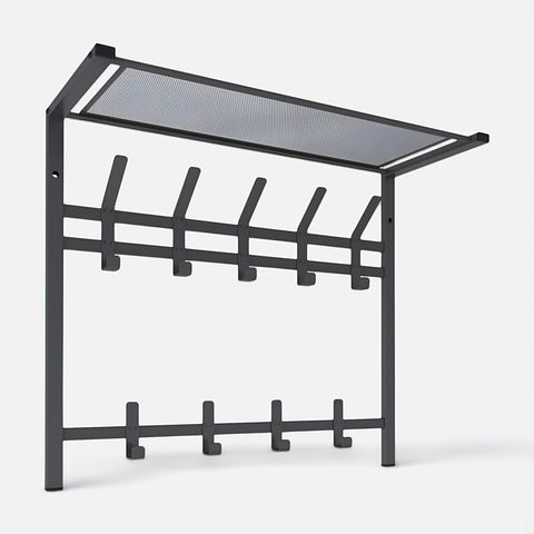 Изображение товара Настенная вешалка ЗМИ Торонто 22, в стиле лофт, 67х27х58,5 см, графит
