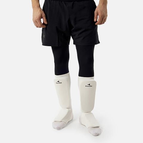 Изображение товара Защита голеностопа Konda для единоборств, размер L, белая, 1 пара