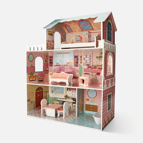 Изображение товара Домик кукольный Edufun с аксессуарами, 8112, 1 шт.