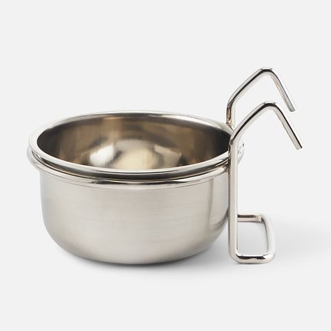 Изображение товара Миска Triol, для грызунов и птиц, стальная, серебристая, 150 мл