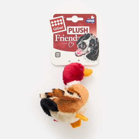 Изображение товара Игрушка для собак GiGwi, утка с пищалкой, 11 см, 1 шт.
