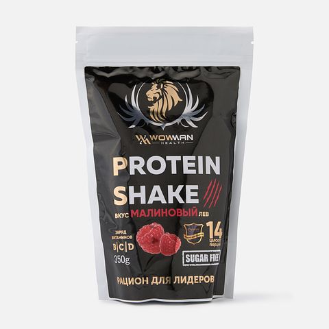 Изображение товара Протеин WowMan Protein Shake со вкусом малина, WMNN1006, 350 г