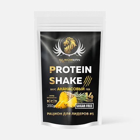 Изображение товара Протеин WowMan WMNN1026 Protein Shake со вкусом ананас, 350 г