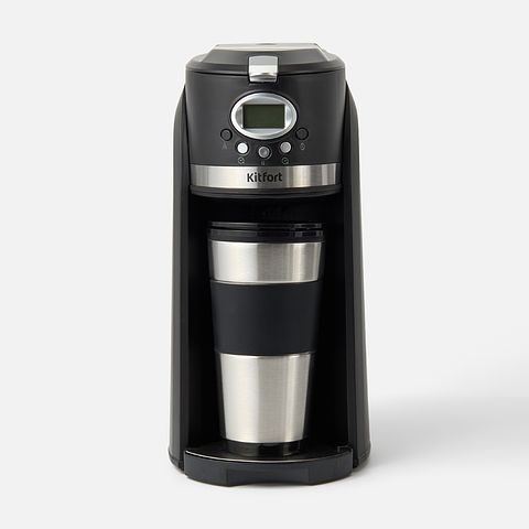 Изображение товара Кофемашина автоматическая Kitfort КТ-797 чёрная, 1 шт.