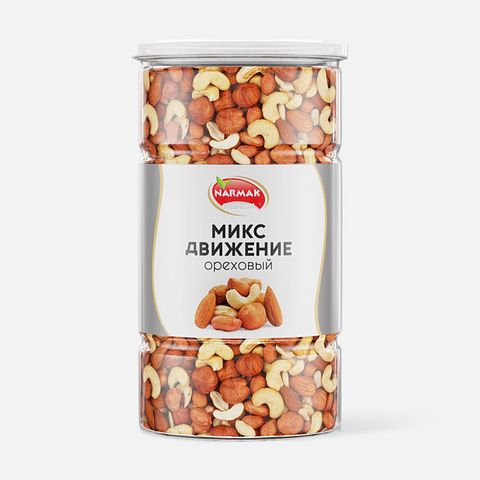 Изображение товара Смесь орехов Narmak Движение кешью, фундук, миндаль, арахис, 1 кг