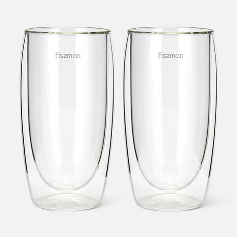 Изображение товара Набор стаканов с двойными стенками Fissman, Frappe, 350мл, стекло, 2 шт.