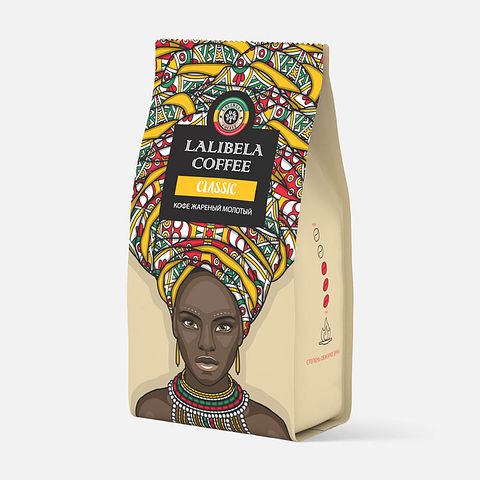 Изображение товара Молотый кофе Lalibela Coffee Classic, арабика 30%, робуста 70%, 200 г