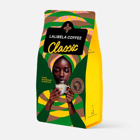 Изображение товара Кофе в зёрнах Lalibela Coffee Classic, арабика 30%, робуста 70%, 250 г
