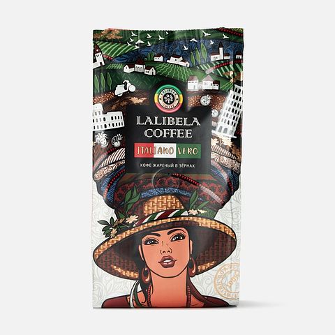Изображение товара Кофе в зёрнах Lalibela Coffee Italiano vero, 200 г, 1 шт.