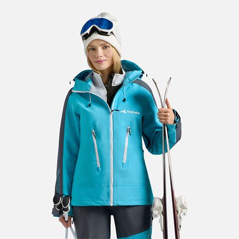 Изображение товара Женская куртка Konda, мембрана, голубой-антрацит, 48 RU