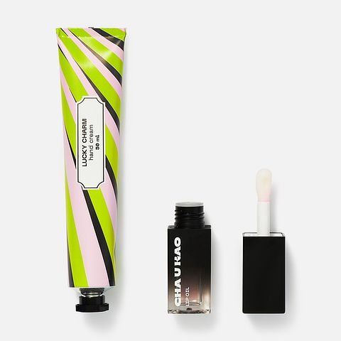 Изображение товара Подарочный набор Cha U Kao Бьюти-комбо, крем для рук, масло для губ