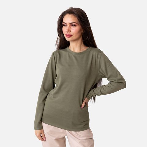 Изображение товара Женский лонгслив Uptrend, хаки, 46 RU