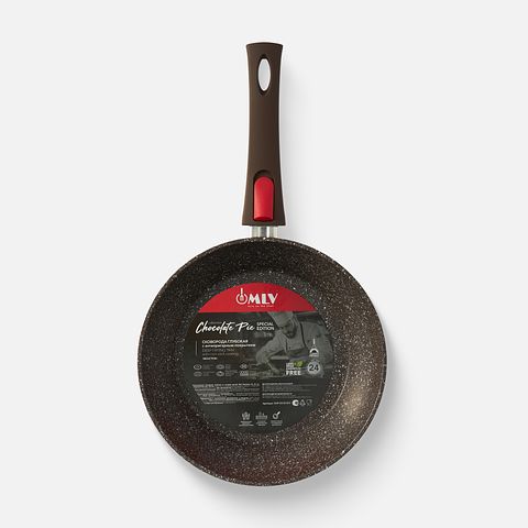 Изображение товара Сковорода глубокая для индукционной плиты Mlv Chocolate Pie 24 см со съёмной ручкой, 1 шт.