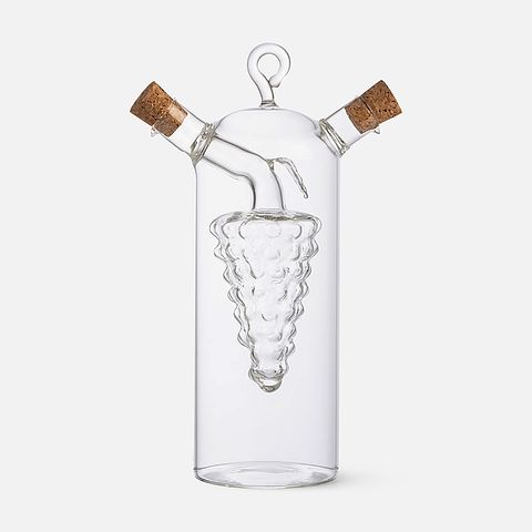 Изображение товара Ёмкость для масла и уксуса Oliva, объём:350/50 мл, из боросилик. стекла, дизайн: виноград, 1 шт.