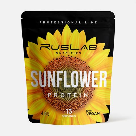 Изображение товара Протеин подсолнечника Sunflower Protein RusLabNutrition вкус натуральный, 416 г