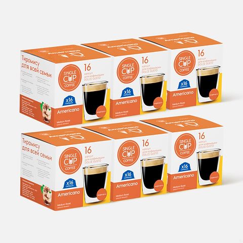 Изображение товара Капсулы Single Cup Coffee Americano, 96 шт.