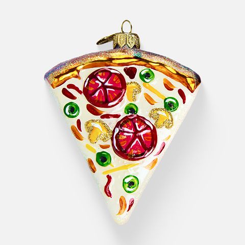 Изображение товара Ёлочная игрушка Коломеев Пицца, 11 см, разноцветная
