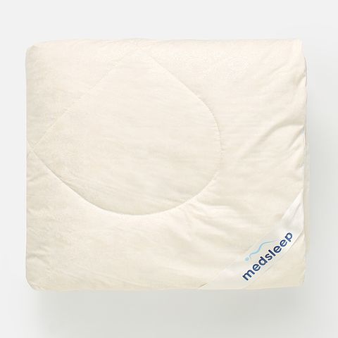 Изображение товара Одеяло 1,5 спальное, тёплое, всесезонное, пух перо, 140x200 см, 1 шт.