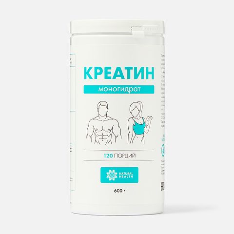 Изображение товара Креатин Natural Health, без вкуса, порошок, 600 г