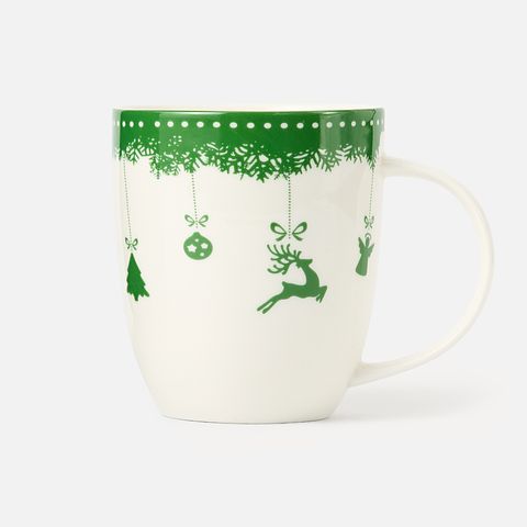 Изображение товара Кружка Merry christmas новогодняя, фарфор, 370 мл, 1 шт.