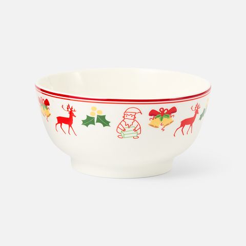 Изображение товара Салатница Magic of christmas новогодняя, фарфор, 14 см, золотая, 1 шт.